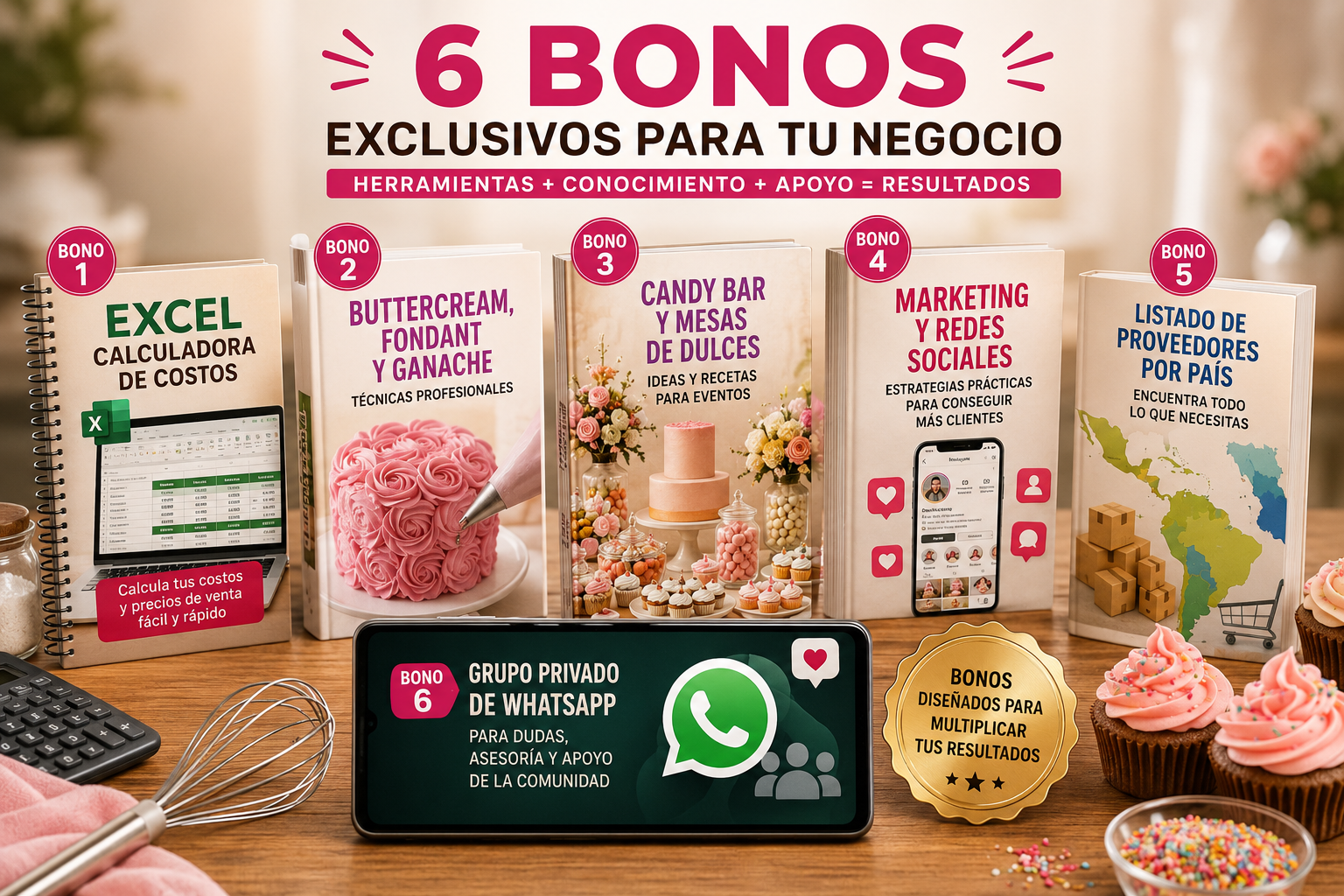 6 bonos exclusivos