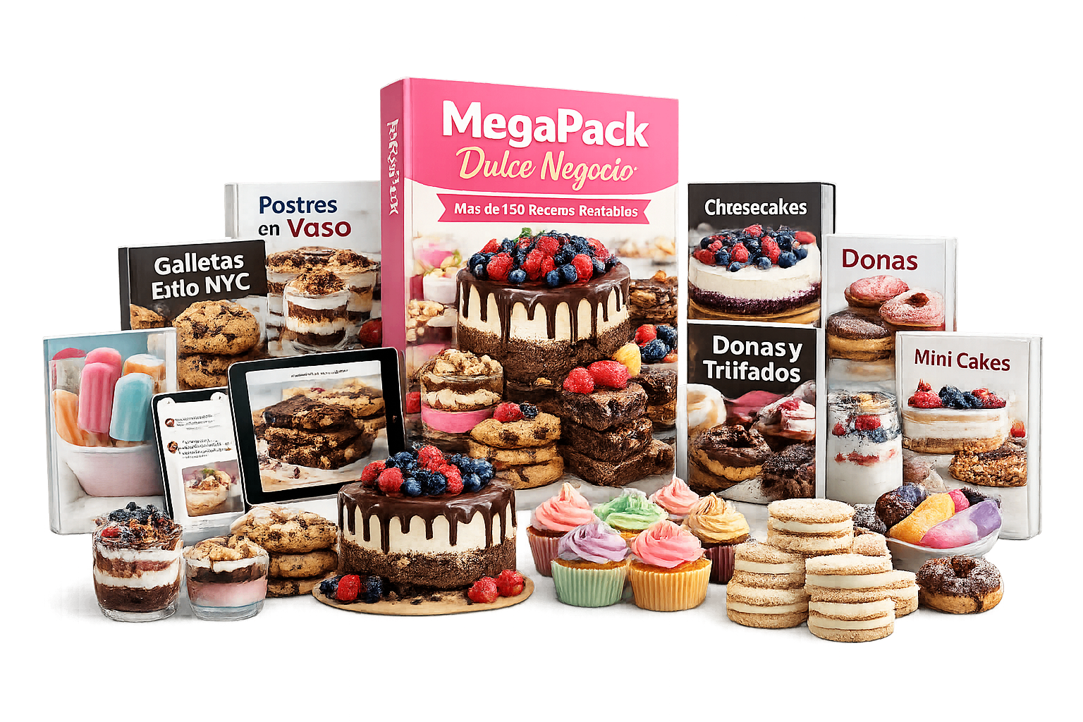 Megapack Dulce Negocio – ebook con más de 150 recetas